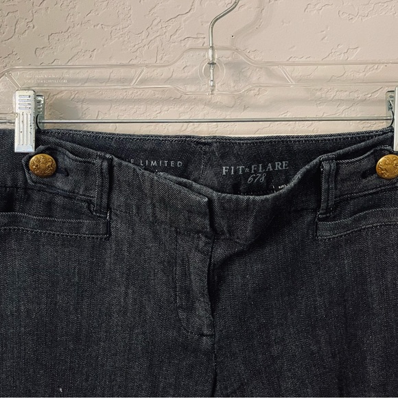 The Limited Fit & Flare 678 Dark Wash Woman’s Trouser Jean size:6 - Picture 4 of 10
